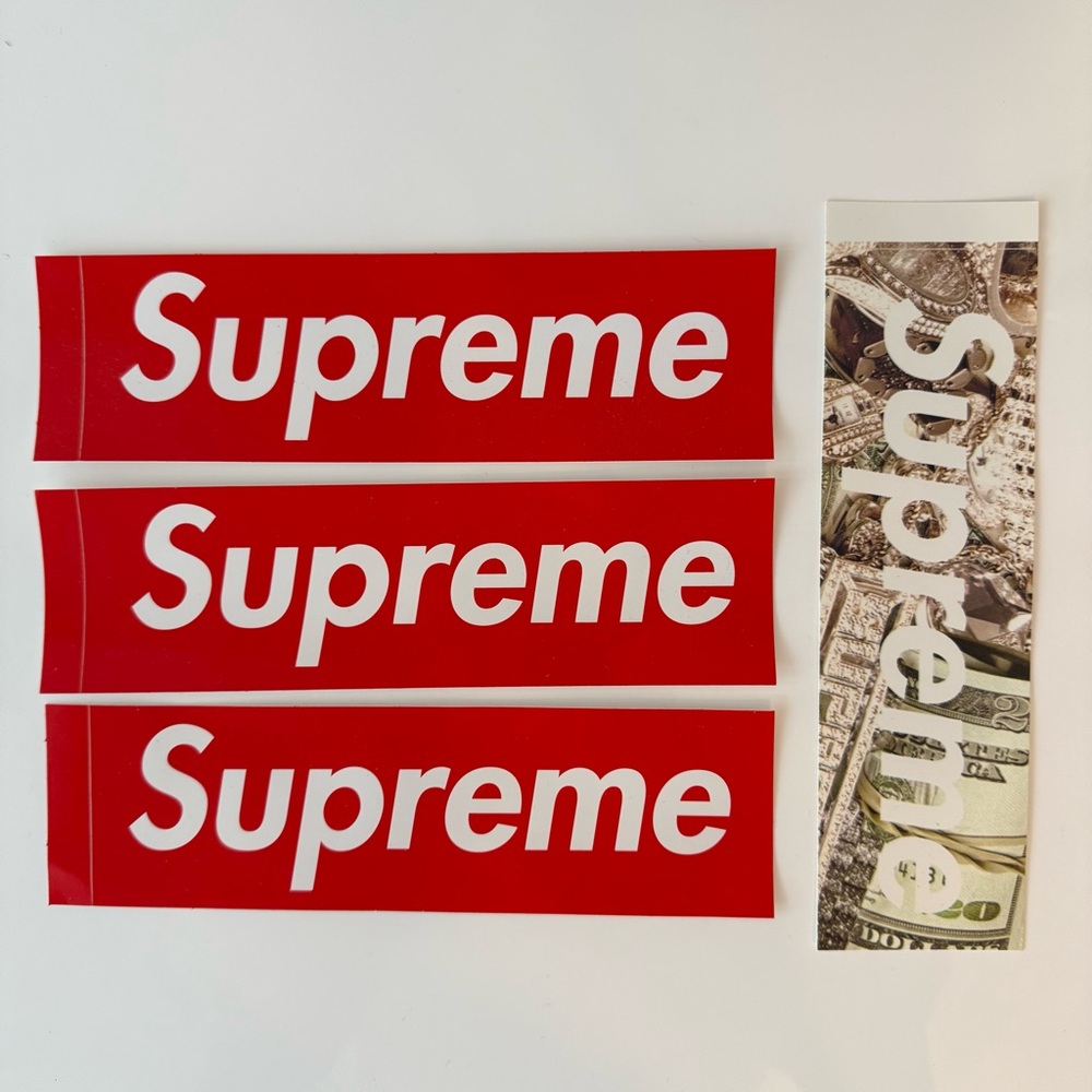 Supreme Red and White Sticker Collection